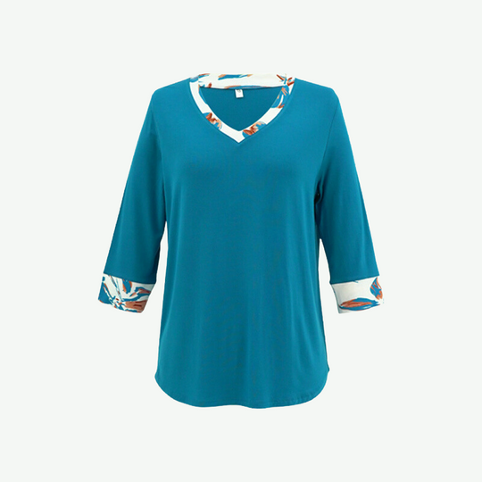 Ropa de descanso de bambú impresa para mujeres OEM-2311820031