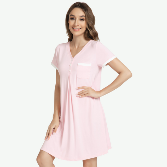 Chemise de nuit en bambou pour femme, en vrac - G3813018