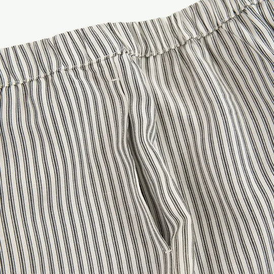 Yarn-dyed Valley Stripe Wide Leg Lounge Pants Wholesale Pajama Pants