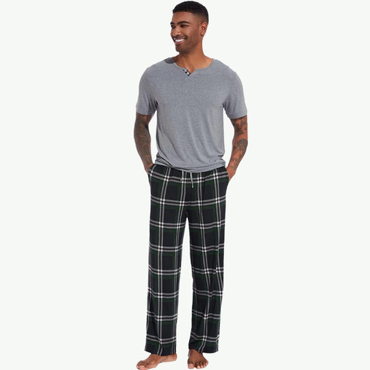 Men's Soft Pjs Top with Pants Cool Loungewear Set Wholesale Supplier