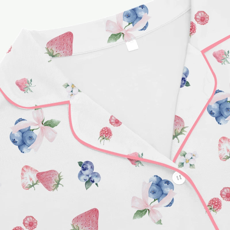 Custom Fruit Print Women Sleepwear from Bamboo Pajama Manufacturer