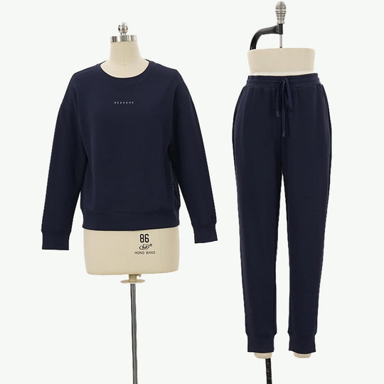 Womens 2 Piece Outfits Sweatsuit Air Layer Lounge Matching Sweat Sets Wholesale