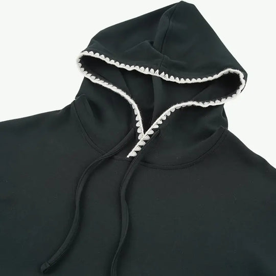 Private Label Rickrack Trim Women Tracksuit Wholesale Casual 2-Piece Outfits