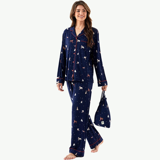 Custom Print Pj Sets Wholesale Bamboo Pajamas Manufacturers