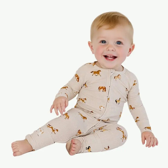 Bulk Print Ribbed Zip Newborn Romper Wholesale Infant Onesies