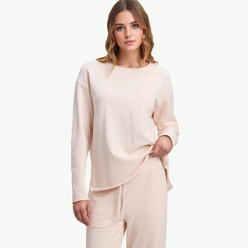 Custom Premium Women Chelsea Cropped Set Wholesale Lounge Set