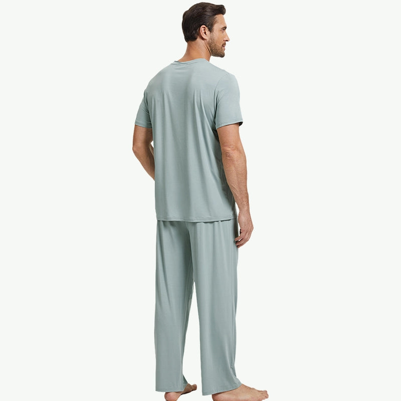 Custom Wholesale Tencel Pajamas For Men Loungewear Vendors