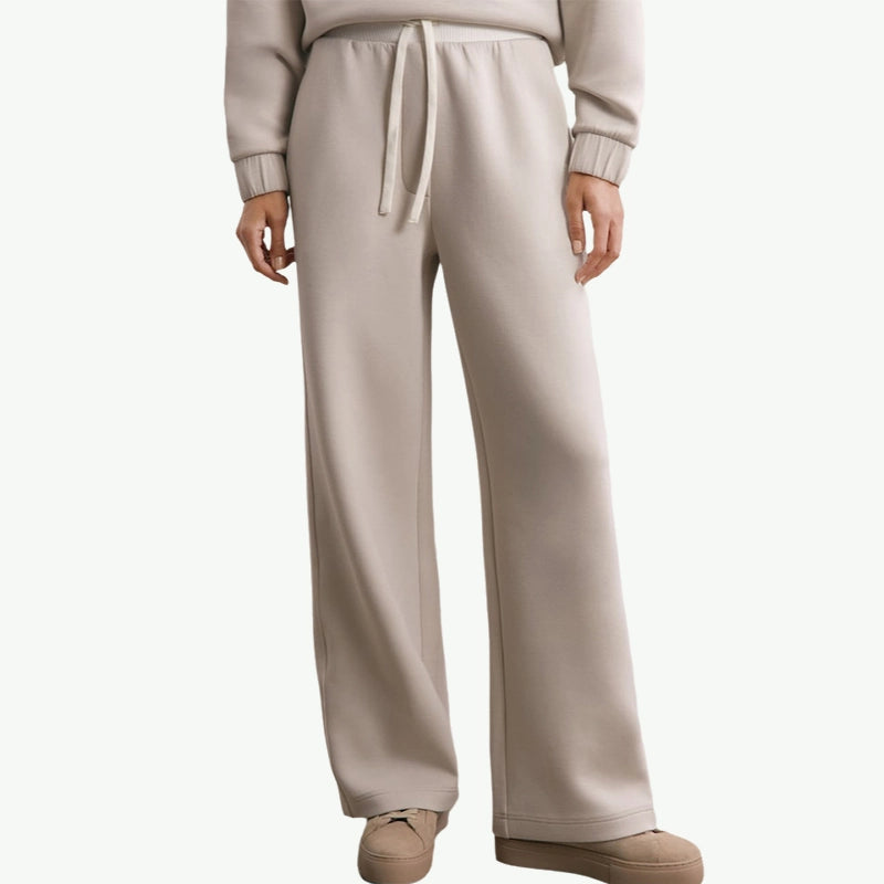 Premium Half-Zip Sweatshirt & Wide-Leg Joggers Wholesale Loungewear Set