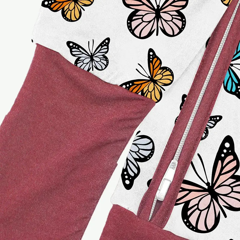 Pyjama papillon zippé pour nouveau-né OEM - Fabricant de vêtements pour bébé