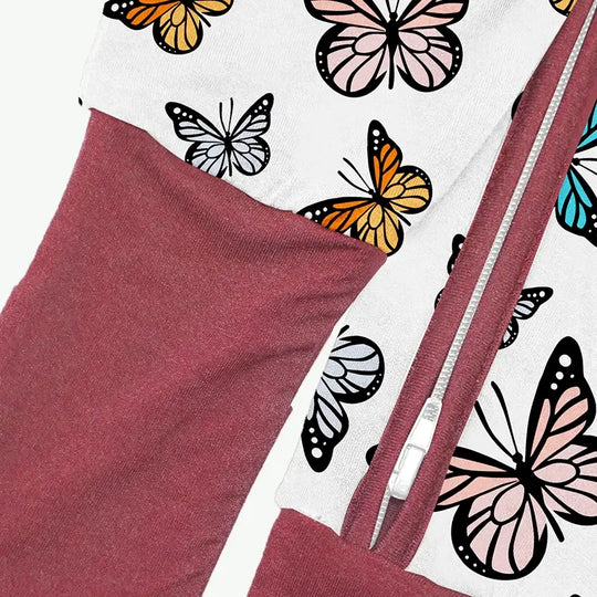 Pyjama papillon zippé pour nouveau-né OEM - Fabricant de vêtements pour bébé