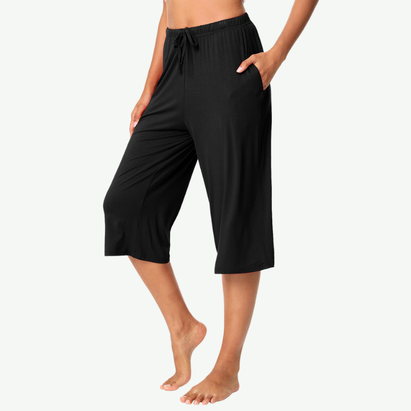 Pantalones capri de bambú para mujer, lote 21145052