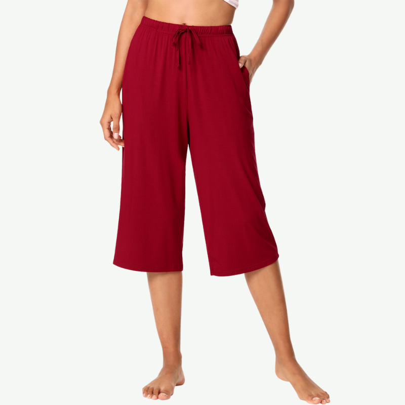 Pantalones capri de bambú para mujer, lote 21145052