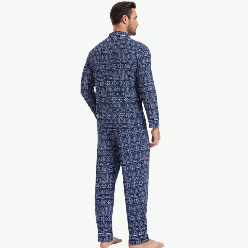 OEM Lenzing™ Modal Men's Pajama Set Wholesale Christmas Sleepwear