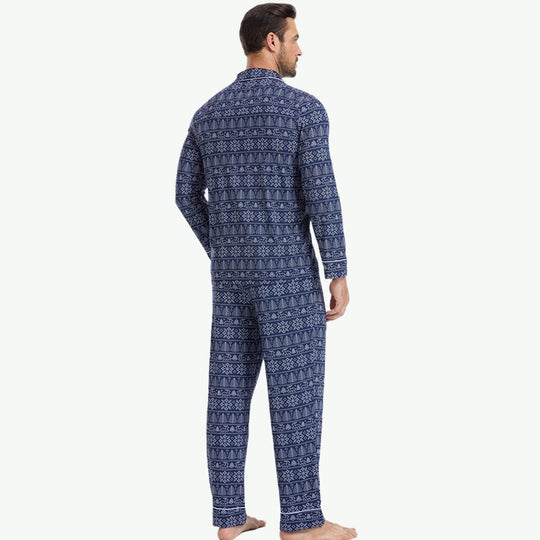 OEM Lenzing™ Modal Men's Pajama Set Wholesale Christmas Sleepwear