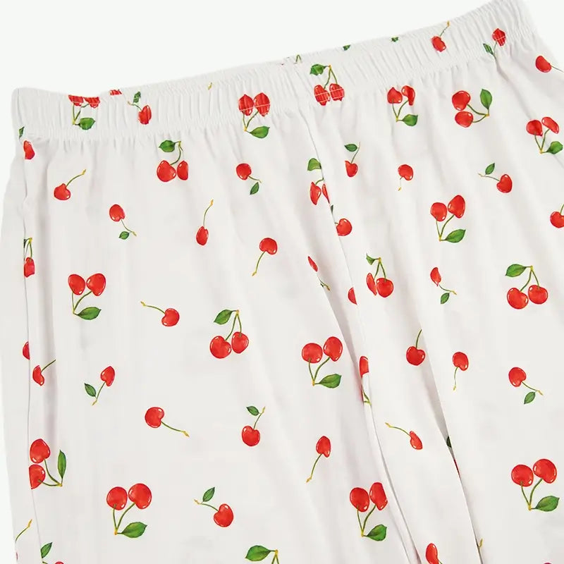 Personalized Womens Cherry Design Bulk Pajama Sets Maker