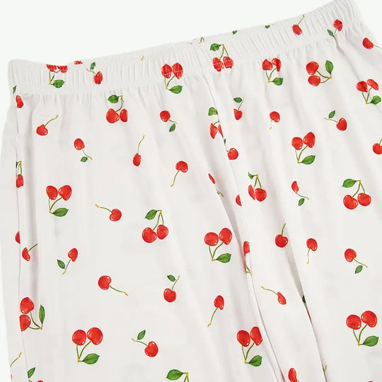 Personalized Womens Cherry Design Bulk Pajama Sets Maker