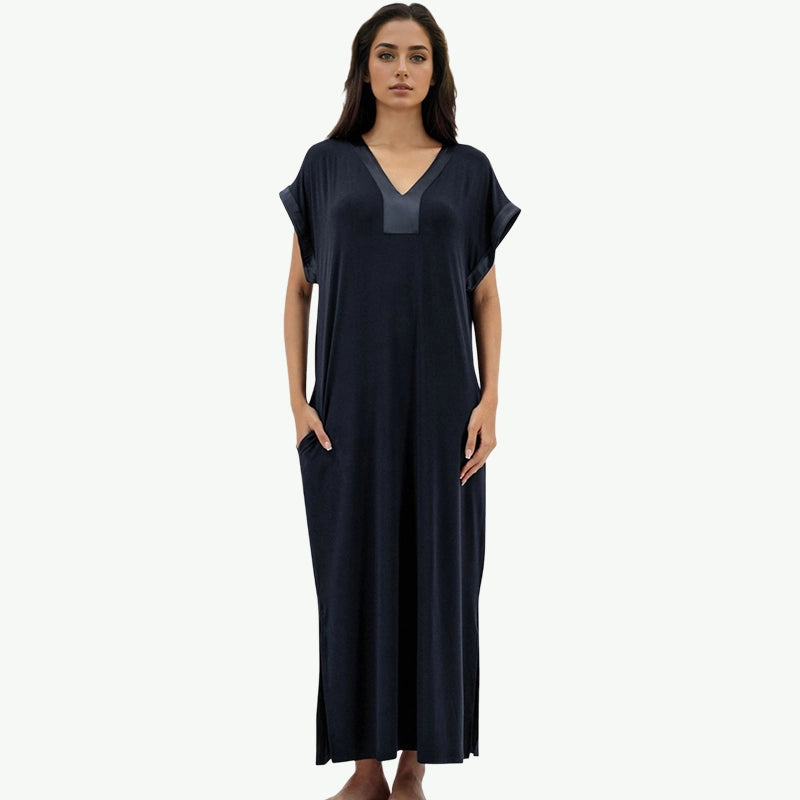 Wholesale Women Kaftan Nightgown Middle East Maxi Lounge Dress