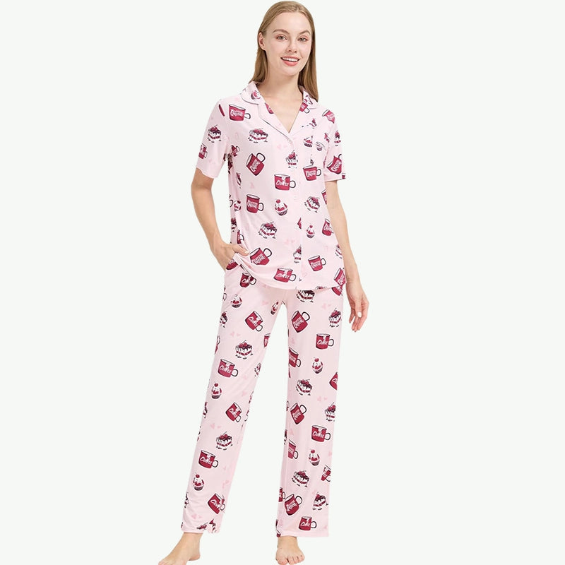Bulk Purchase 50s Modal Two piece PJ Set From Womens Pajama Vendors