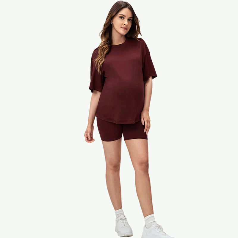 Private Label Premium Plain Maternity Loungewear Set Wholesale Vendors