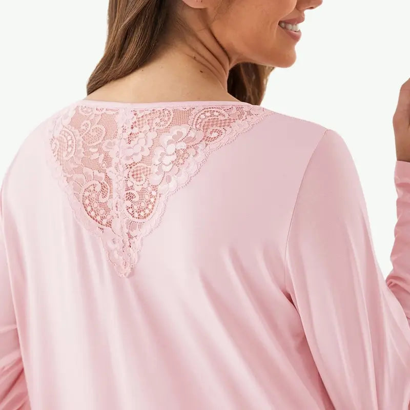 Wholesale Bamboo Long Sleeve Women Nightgown USA