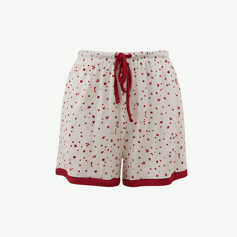 Women Printed Summer Pajama Set in Bulk-2215570073
