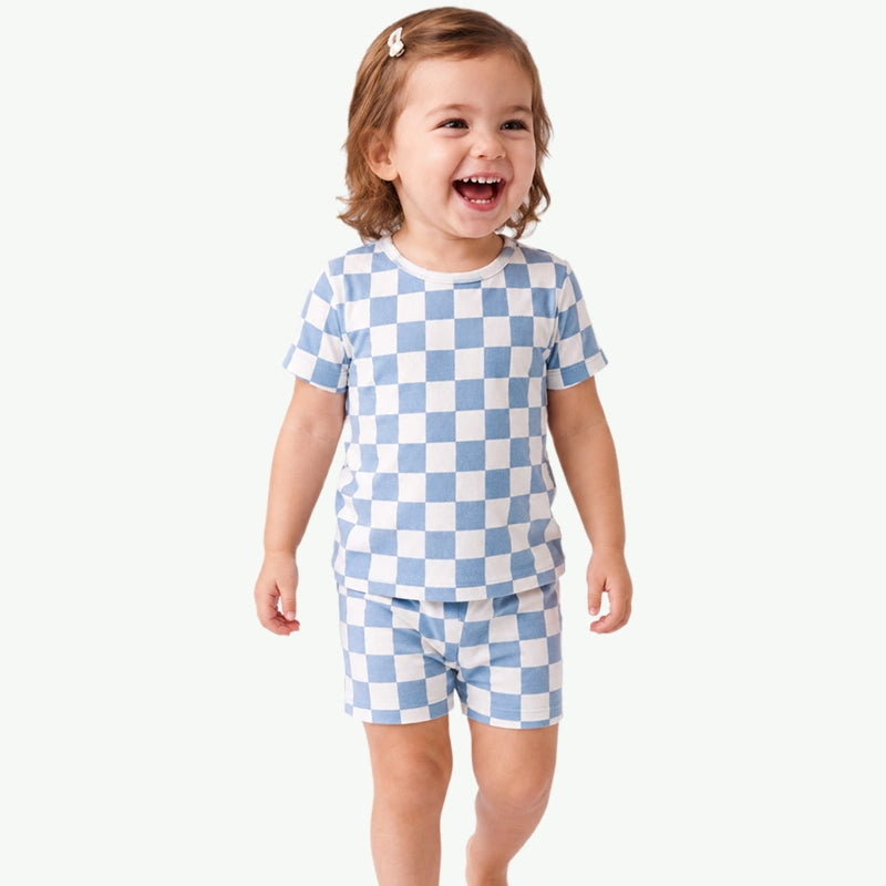 Custom Modal Checkerboard Family Matching PJs Wholesale Manufacturer