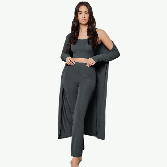 Private Label 3 sets Belted Robe Ladies Boutique Loungewear Maker