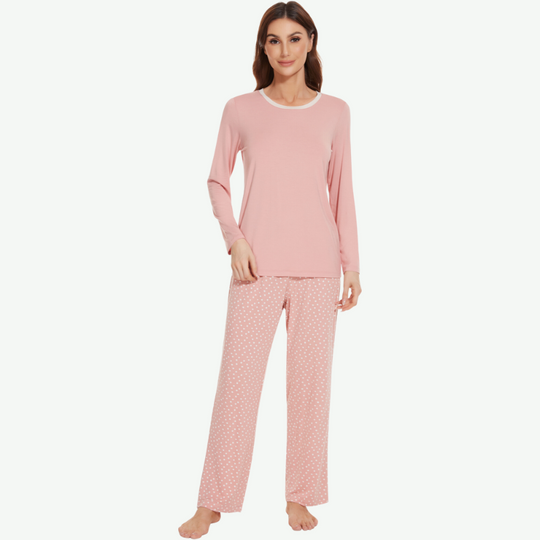 Woman Bamboo Long Sleep Set Wholesale - Loungewear Manufacturer