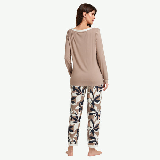 Pijama de bambú para mujer con estampado floral personalizado - 2311740049