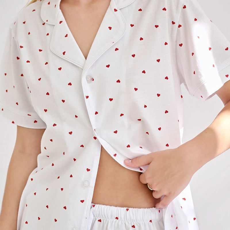 Conjunto de pijama con corazón para mujer a granel - Ropa de dormir Business