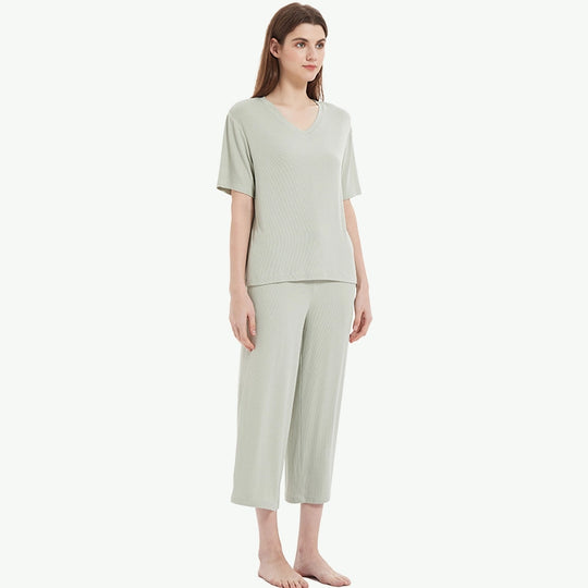 Bulk Custom Women Bamboo Pajama Set For Your Own Brands