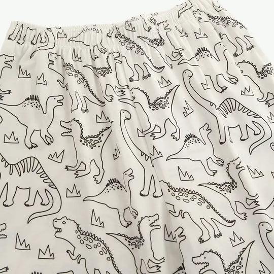 Custom DIY Graffiti Coloring Organic Cotton Kids Sleepwear Wholesale