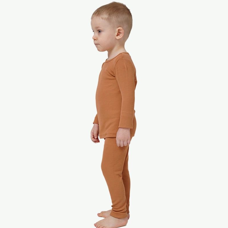 Pima Cotton Comfortable Bulk Buy Ribbed Two-Piece Kids PJs Vendors