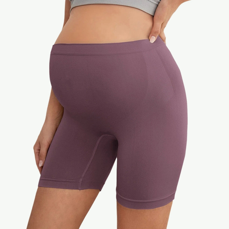 Rib-Knit Pregnancy Bike Shorts Wholesale Maternity Sleepwear For Vendors