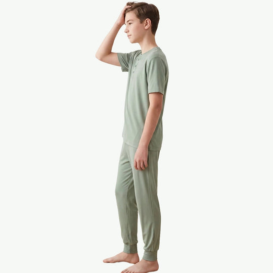 Premium Wholesale Teens Boys Henley Loungewear Supplier