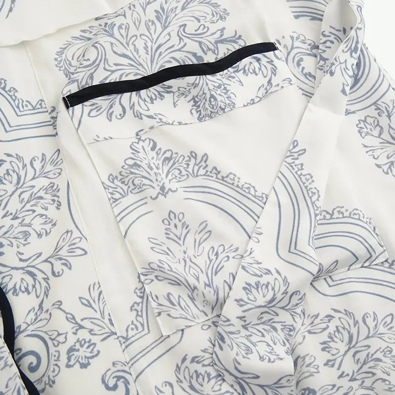 100% Bamboo Fiber Printed Bathrobes Wholesale