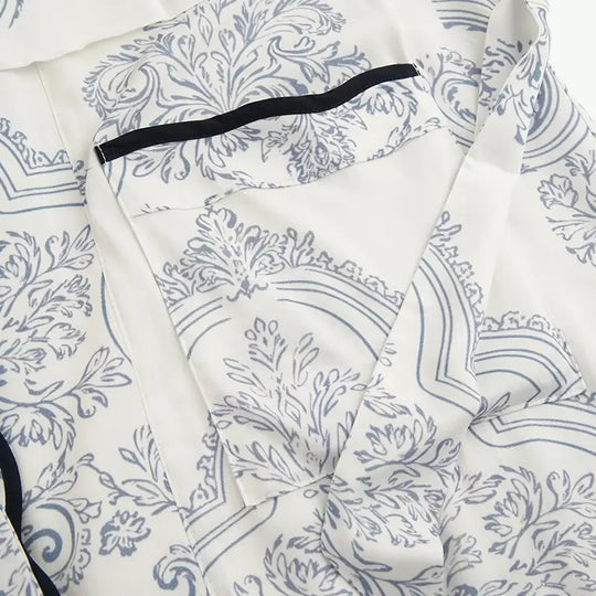 100% Bamboo Fiber Printed Bathrobes Wholesale