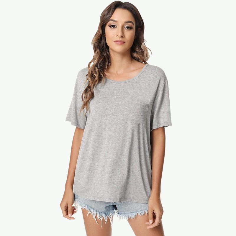 T-shirts en bambou pour femmes, vente en gros en usine