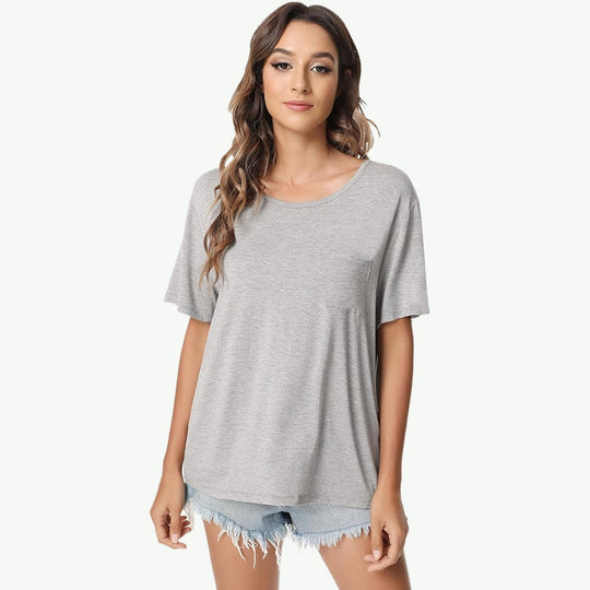 T-shirts en bambou pour femmes, vente en gros en usine