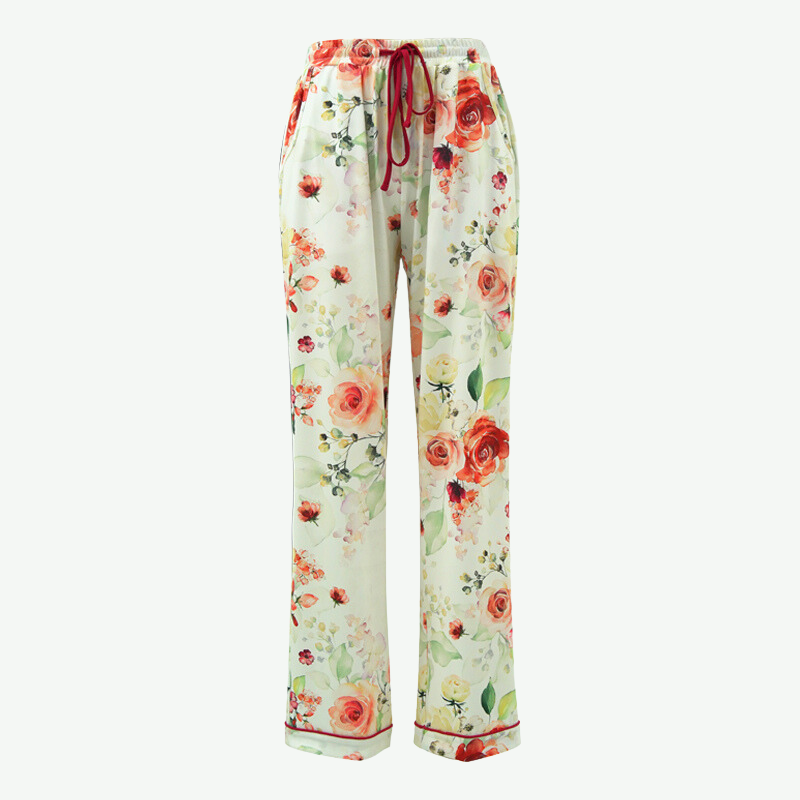 Custom Women Printed Pajama Set Supplier-2315500003