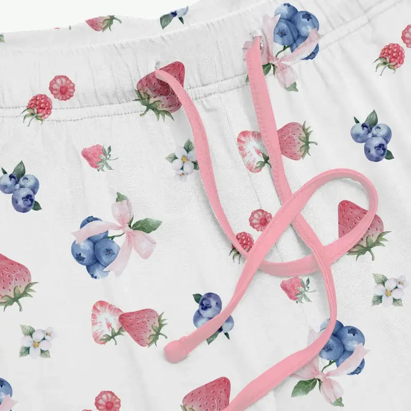 Custom Fruit Print Women Sleepwear from Bamboo Pajama Manufacturer