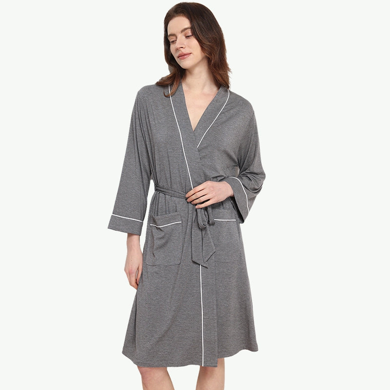 Personalised Womens Bamboo Viscose Luxury Blank Robes Manufacturer