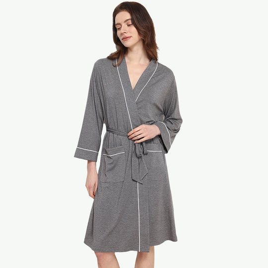 Personalised Womens Bamboo Viscose Luxury Blank Robes Manufacturer