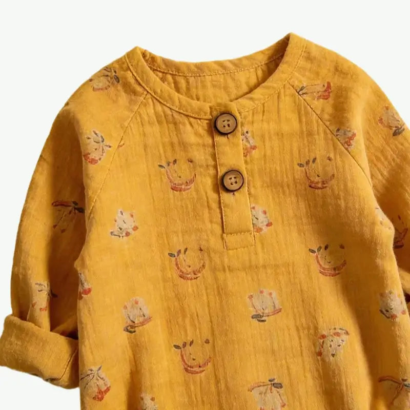 Wholesale Baby Muslin Romper - Custom Double Gauze Cotton Bodysuit Supplier