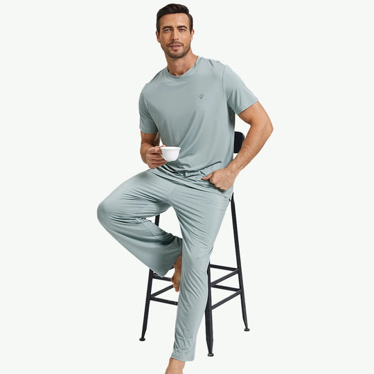Custom Wholesale Tencel Pajamas For Men Loungewear Vendors