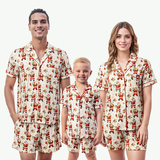 Fabricante mayorista de pijamas familiares a juego y pijamas navideños
