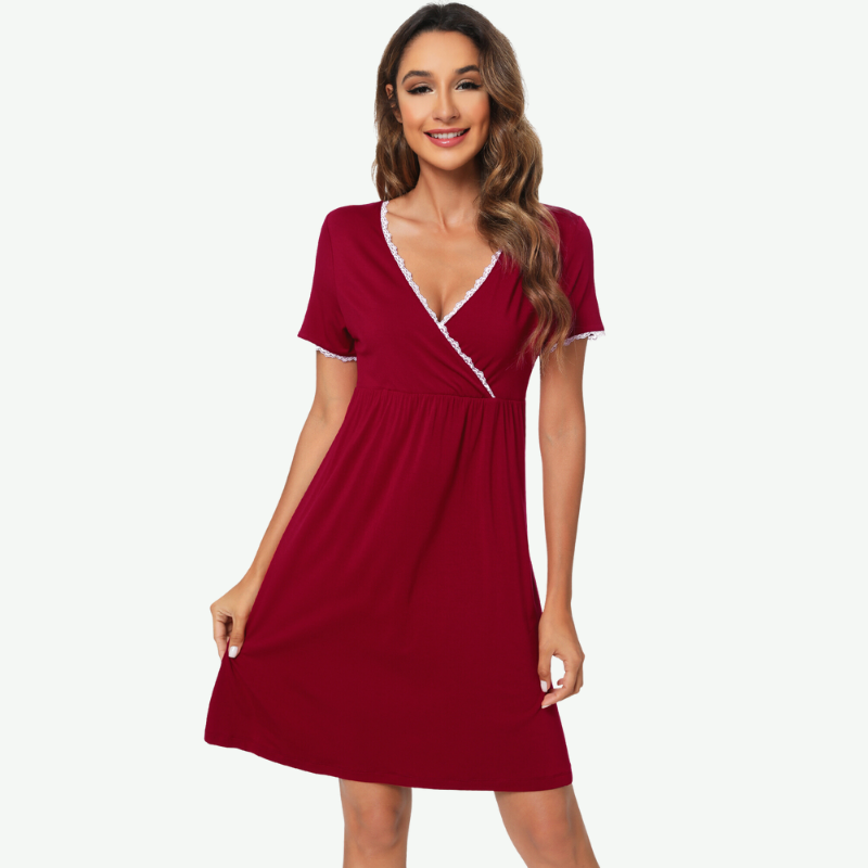 Camisón de maternidad 3 en 1 de bambú a granel--21197019
