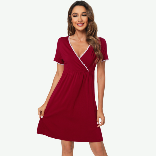 Camisón de maternidad 3 en 1 de bambú a granel--21197019
