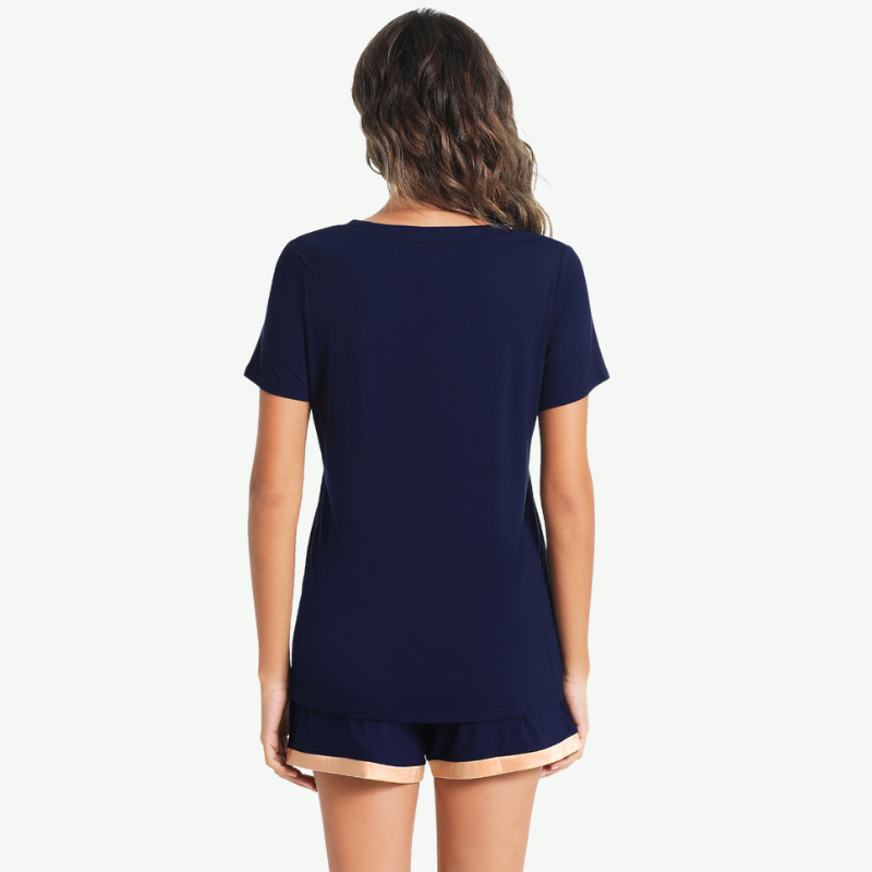 Conjunto de pijama ultrasuave de viscosa de bambú a granel-21145007