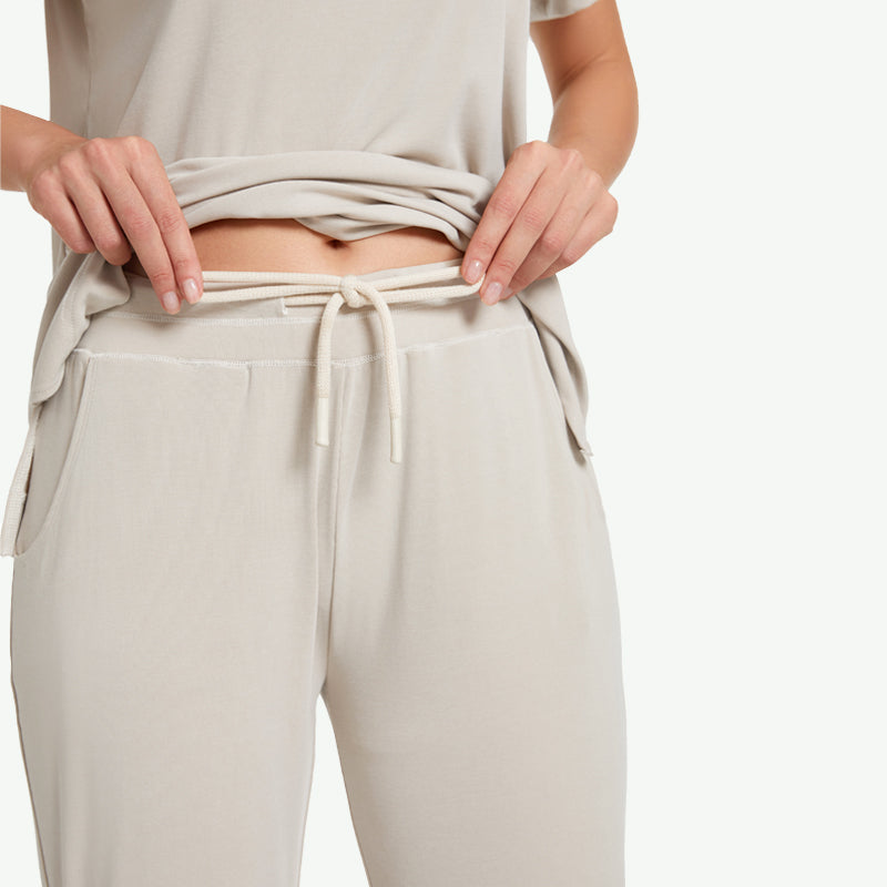 Conjunto de pijama de mujer en capas de modal y aire al por mayor - 2311820103